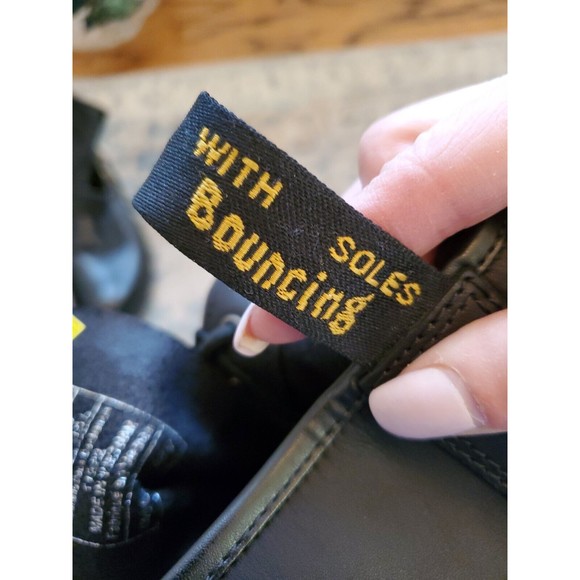 Dr. Doc Martens PASCAL black leather combat boot, fits like women’s size 10 - Picture 4 of 12